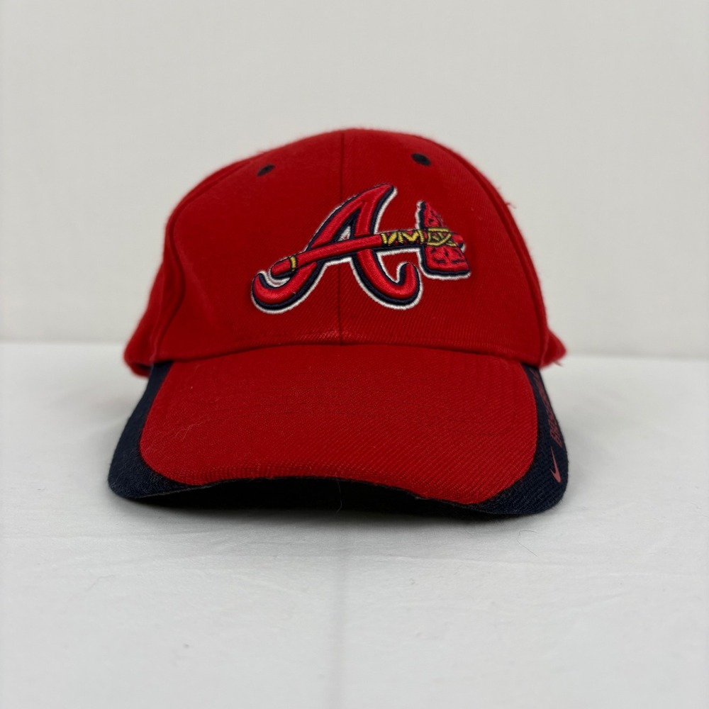 Atlanta Braves Nike Embroidered MLB‎ Baseball Cap Hat Red Adjustable Adult